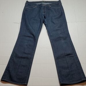 Old Navy "The Flirt" Mid-Rise Boot-Cut Stretch Blue Denim Jeans Women's Size 12